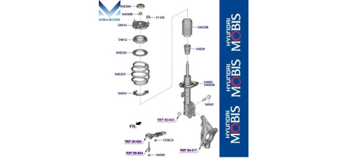 mobis perednye ammortizatory hyundai palisade lx3 2025-26